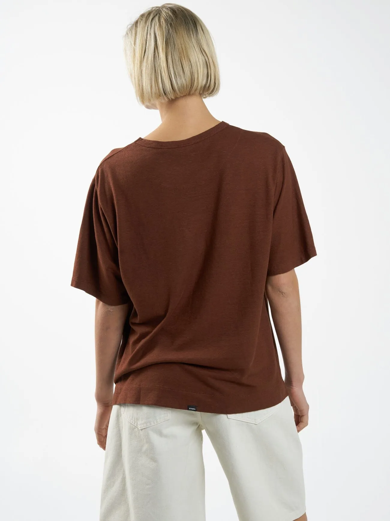 As You Are Hemp Box Tee - Chestnut sold by Thrills product image thumbnail 2