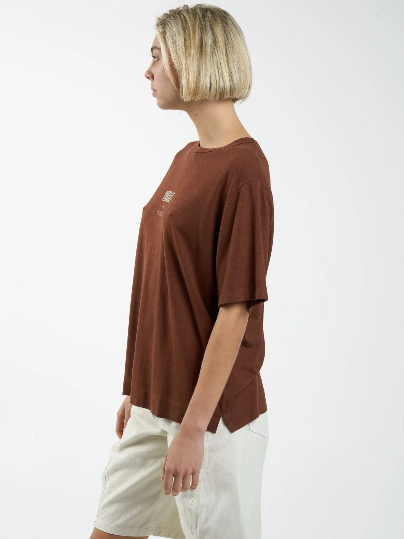 As You Are Hemp Box Tee - Chestnut sold by Thrills product image thumbnail 3