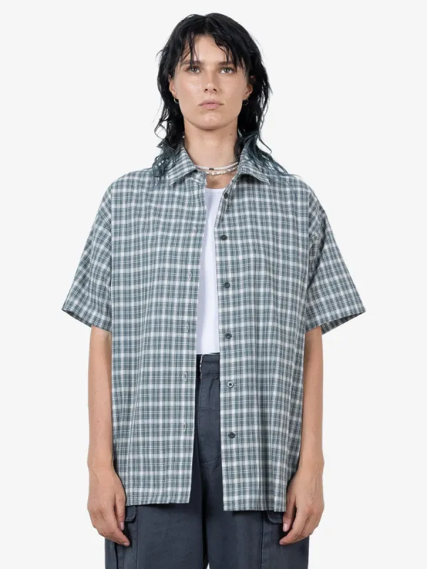 HYC Short Sleeve Check Shirt - Scrubs Green sold by Thrills