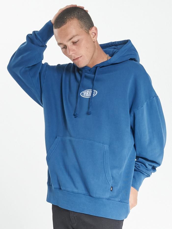 Warped Slouch Pull On Hood - Royal Blue sold by Thrills product image thumbnail 3