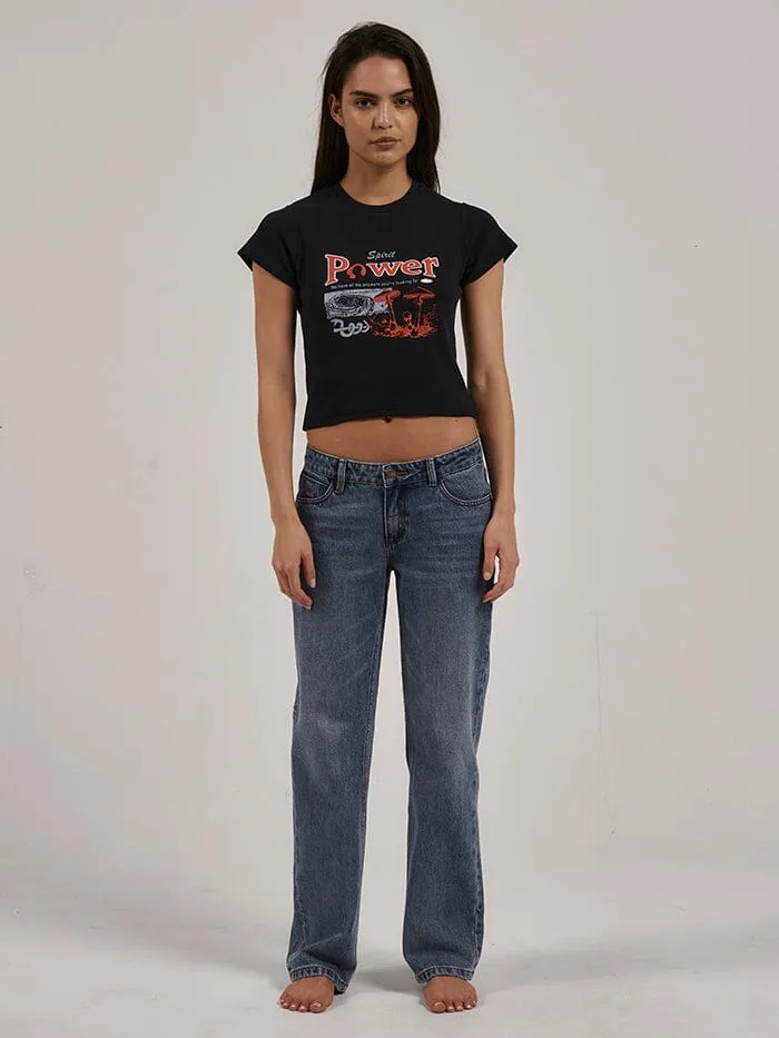 Spirit Power Mini Tee - Washed Black sold by Thrills product image thumbnail 5