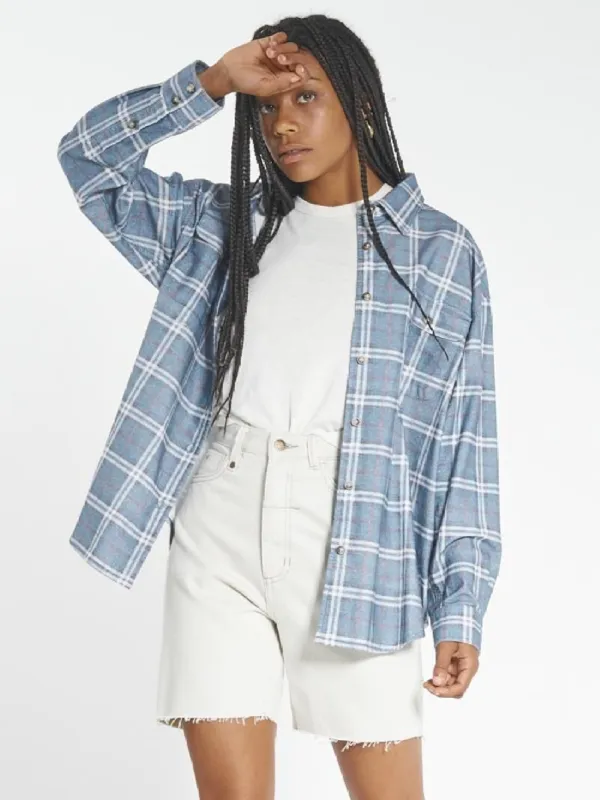 Genuine Flannel Shirt - Royal Blue sold by Thrills