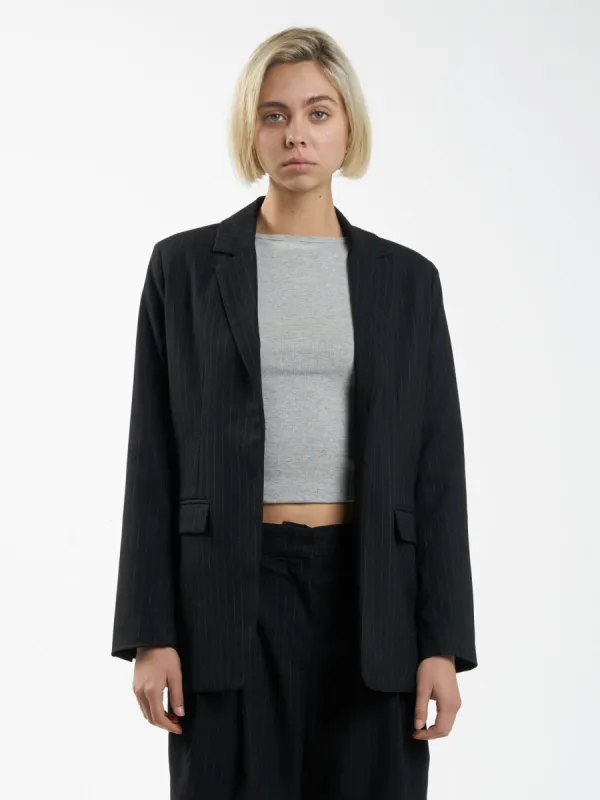 Allegra Blazer - Charcoal sold by Thrills