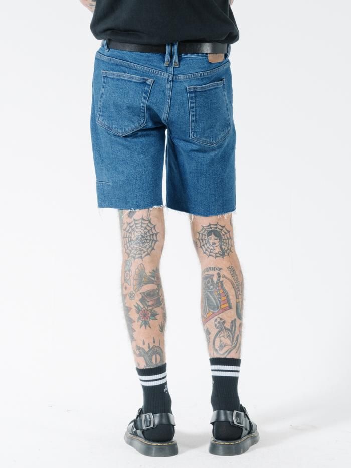 Destroyed Bones Denim Short - Rinsed Blues sold by Thrills product image thumbnail 2