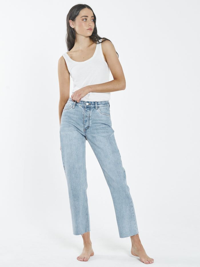 Paige Mid Rise Jean - Dust Blue sold by Thrills product image thumbnail 3
