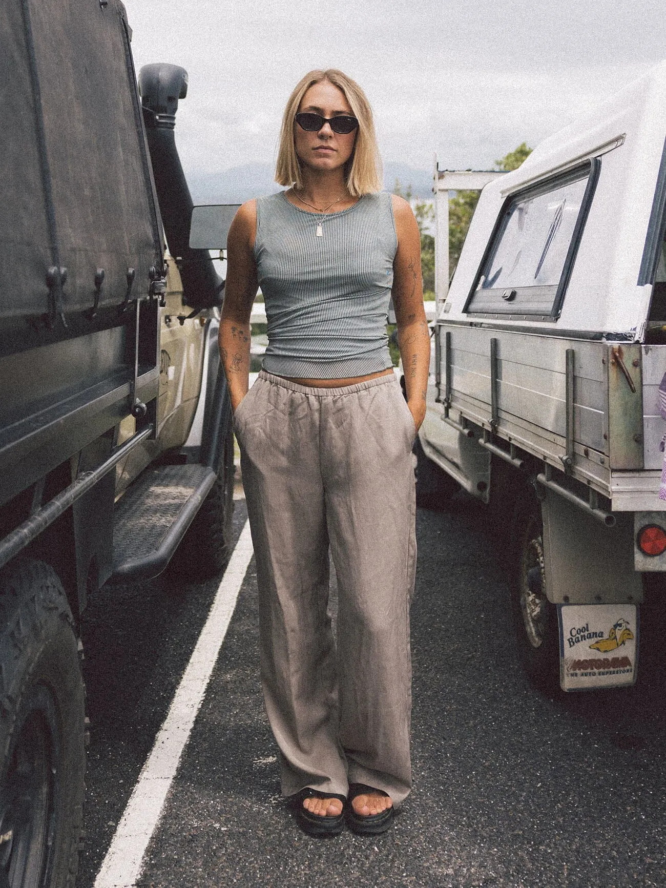 Ciara Pant - Silver Grey sold by Thrills