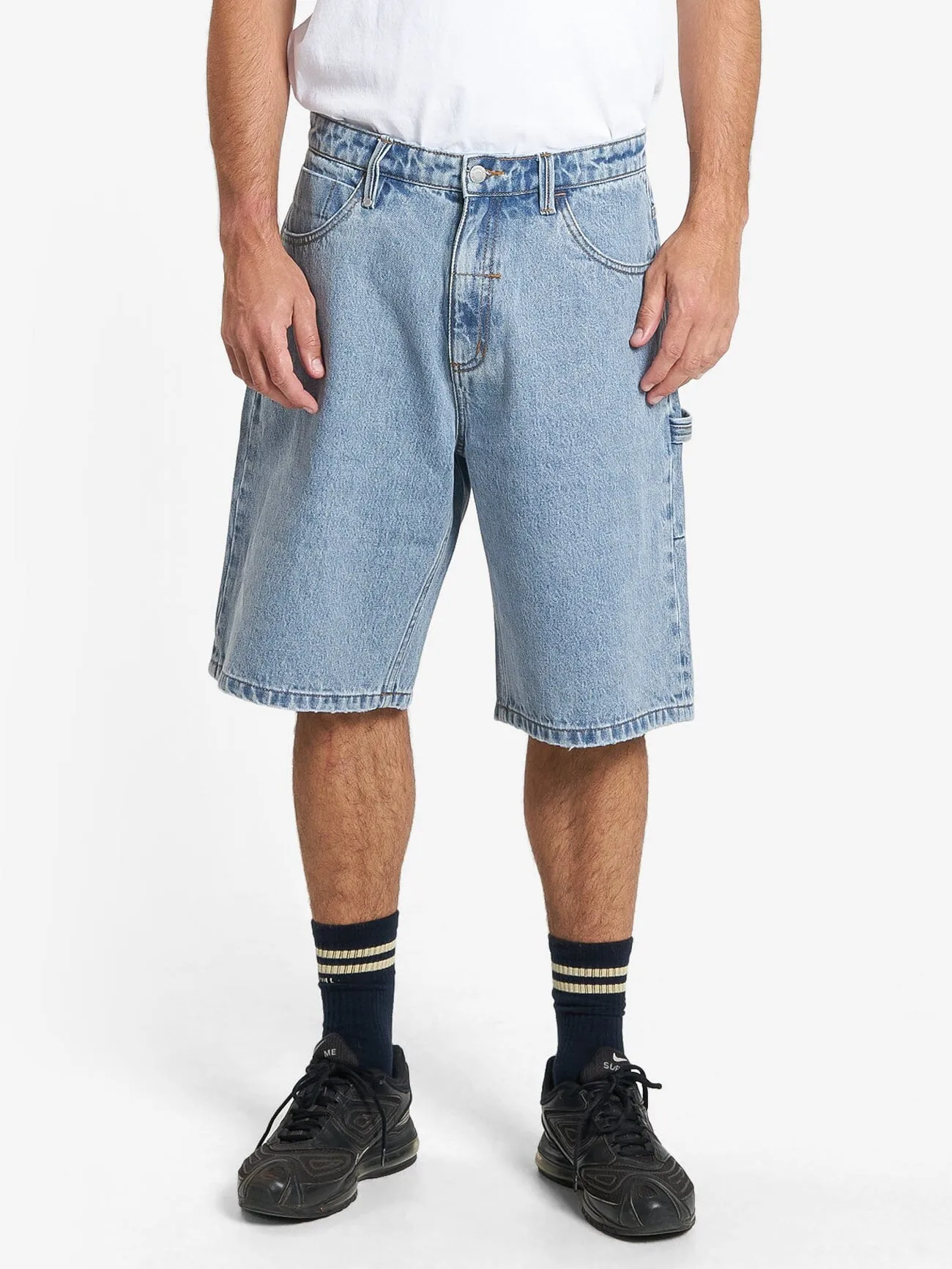 Big Slacker Denim Short - Garage Blue sold by Thrills