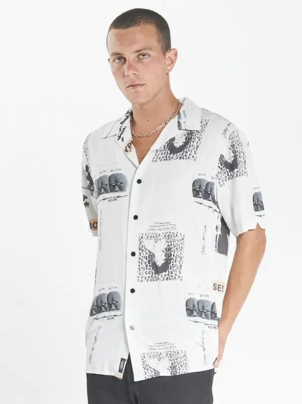 Hypnotica Bowling Shirt  - Dirty White sold by Thrills
