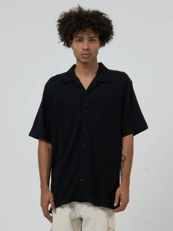 Future Feelings Bowling Shirt - Black sold by Thrills