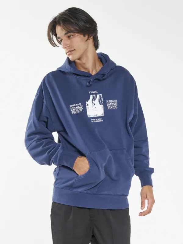 In Order & Disorder Slouch Pull On Hood - Medieval Blue sold by Thrills