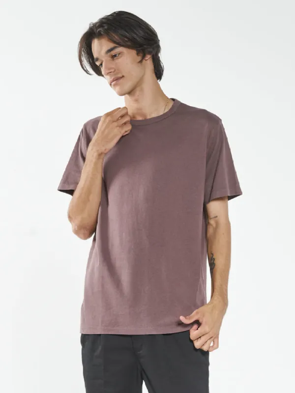 Hemp Thrills Embro Merch Fit Tee - Plum sold by Thrills