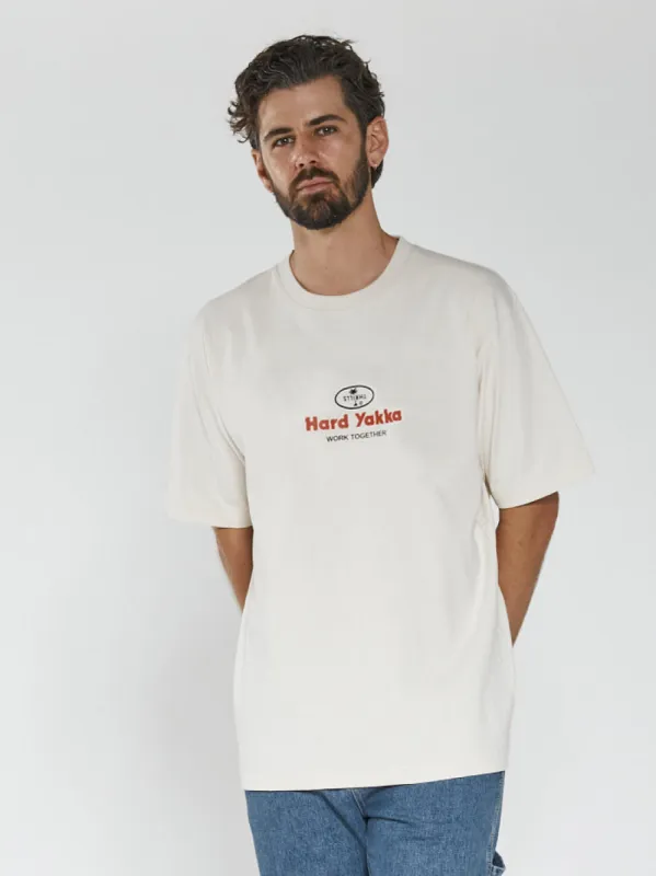 Hard Yakka x Thrills Union Oversize Fit Tee - Unbleached sold by Thrills