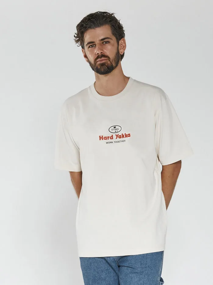 Hard Yakka x Thrills Union Oversize Fit Tee - Unbleached sold by Thrills