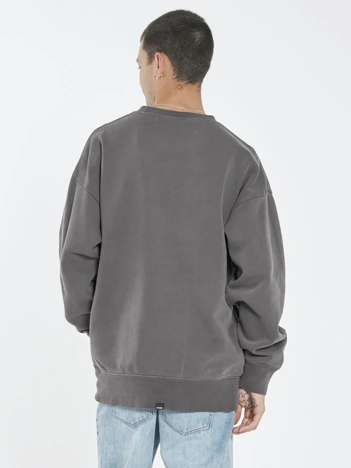 Paradise Crest Slouch Crew Neck Fleece - Plum sold by Thrills product image thumbnail 2