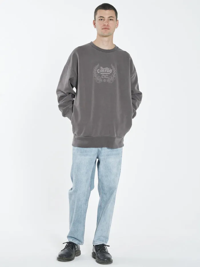 Paradise Crest Slouch Crew Neck Fleece - Plum sold by Thrills product image thumbnail 4
