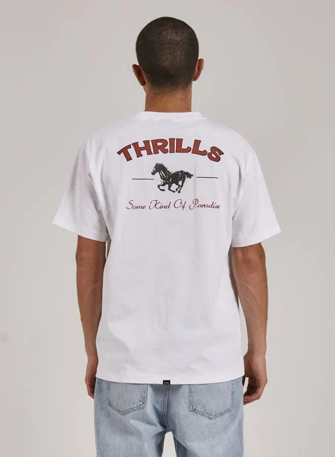 Riding In Paradise Merch Fit Tee - White sold by Thrills product image thumbnail 2