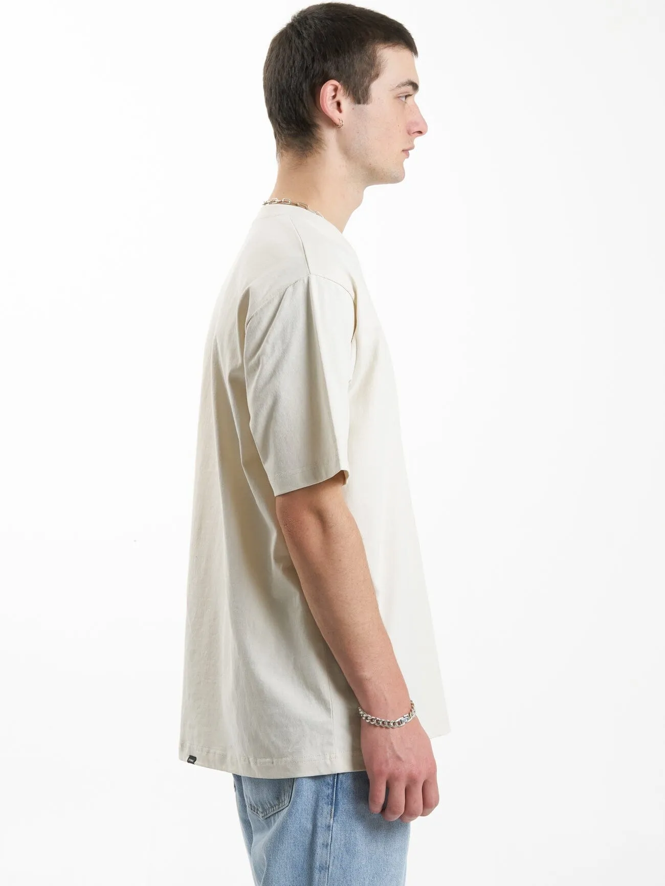 Linked Oversize Fit Tee - Heritage White sold by Thrills product image thumbnail 4