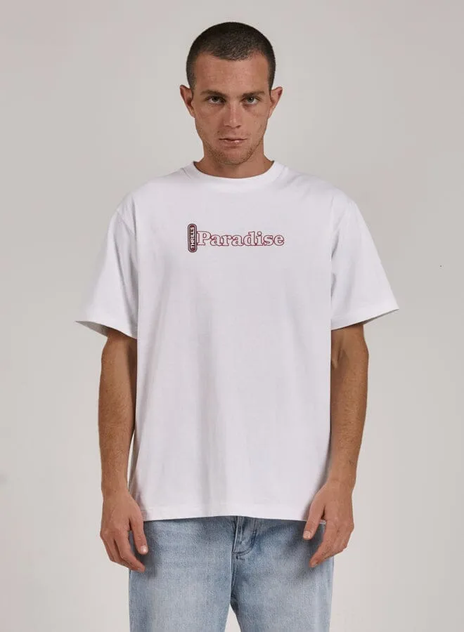 Riding In Paradise Merch Fit Tee - White sold by Thrills