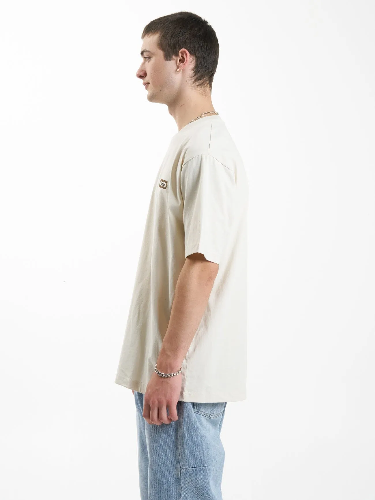 Linked Oversize Fit Tee - Heritage White sold by Thrills product image thumbnail 3
