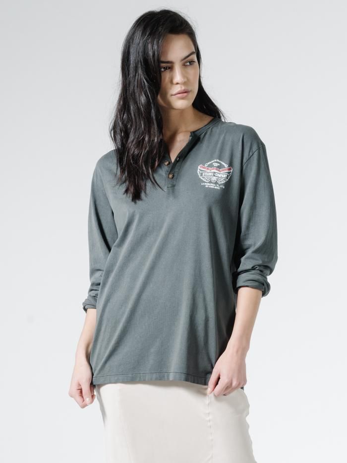 C&C Wings Merch Fit Henly LS Tee - Vintage Black sold by Thrills product image thumbnail 5