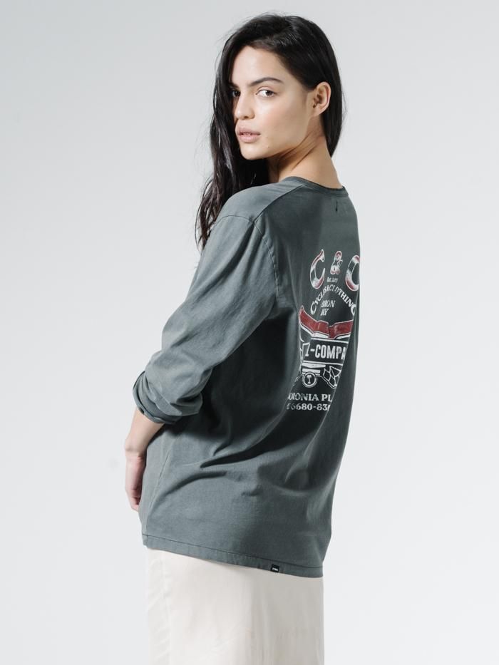 C&C Wings Merch Fit Henly LS Tee - Vintage Black sold by Thrills product image thumbnail 7