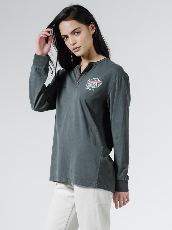 C&C Wings Merch Fit Henly LS Tee - Vintage Black sold by Thrills product image thumbnail 4