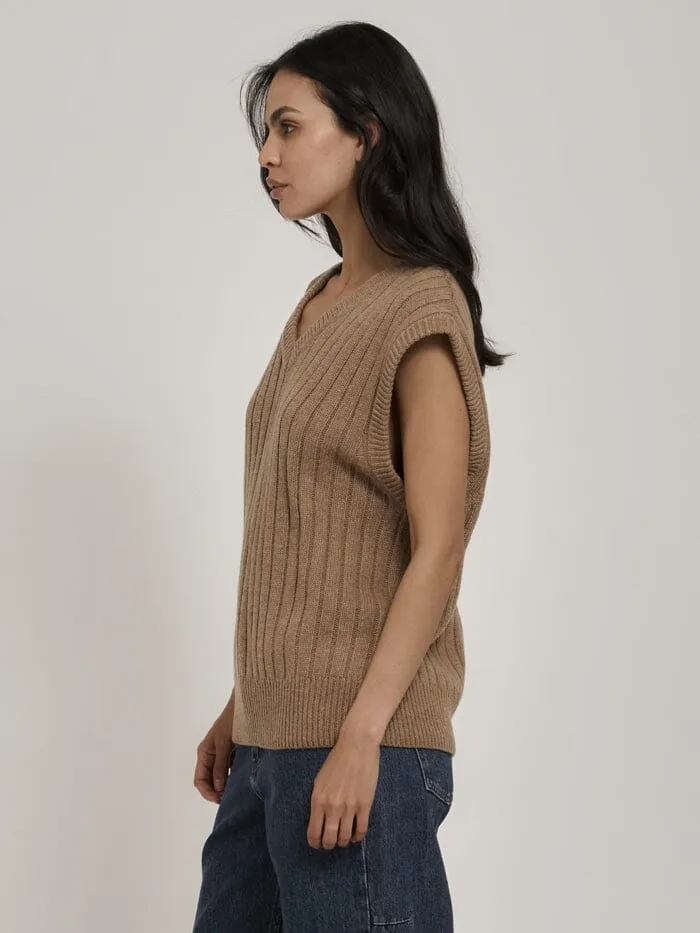 Darcy Knit Vest - Sand sold by Thrills product image thumbnail 3