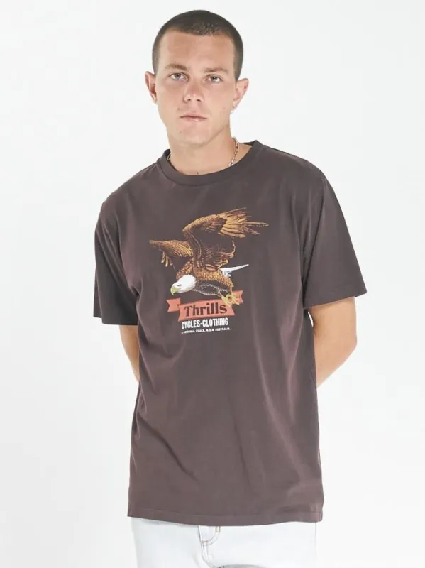 Eighty Three Merch Fit Tee - Postal Brown sold by Thrills