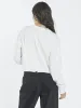 Bad Habits LS Merch Super Crop Tee - Dirty White sold by Thrills