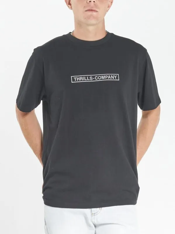 Tonal Thrills Box Embro Merch Fit Tee - Black sold by Thrills