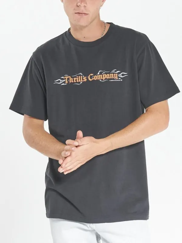 Strange Days Merch Fit Tee - Washed Black sold by Thrills