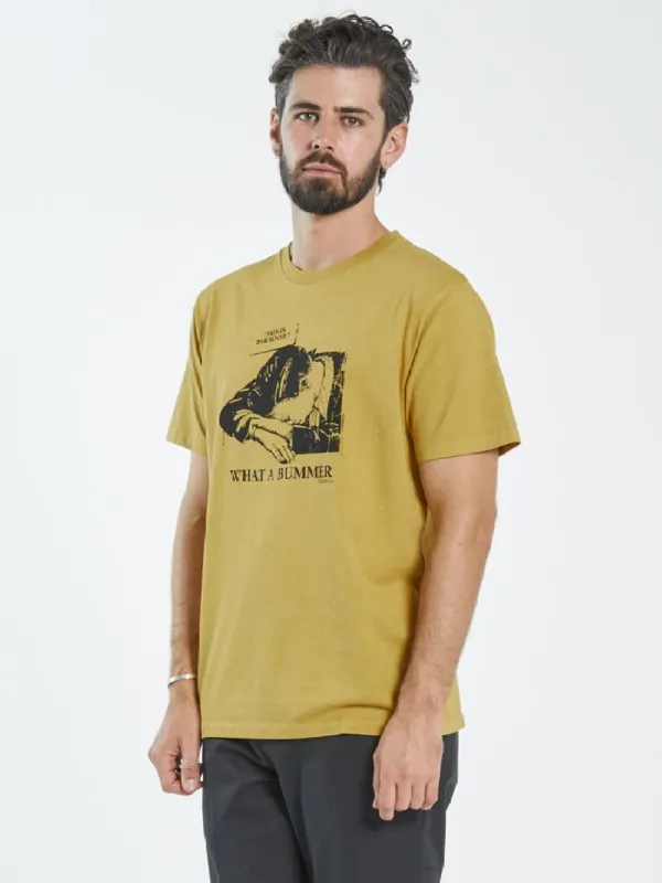 What A Bummer Merch Fit Tee - Mineral Yellow made by Thrills