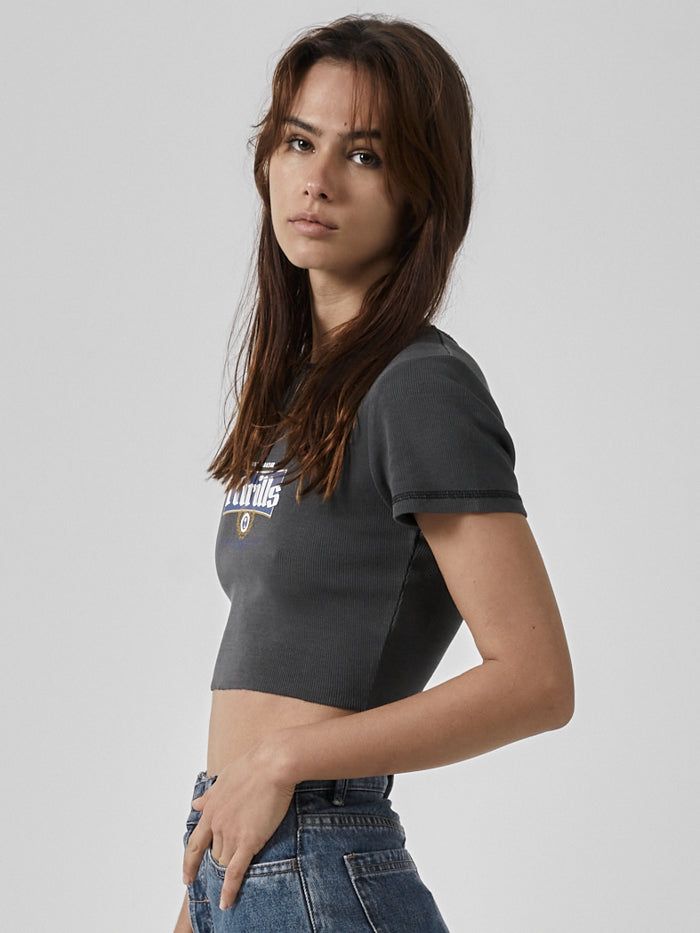 King Of Thrills Baby Crop Tee - Merch Black sold by Thrills product image thumbnail 4