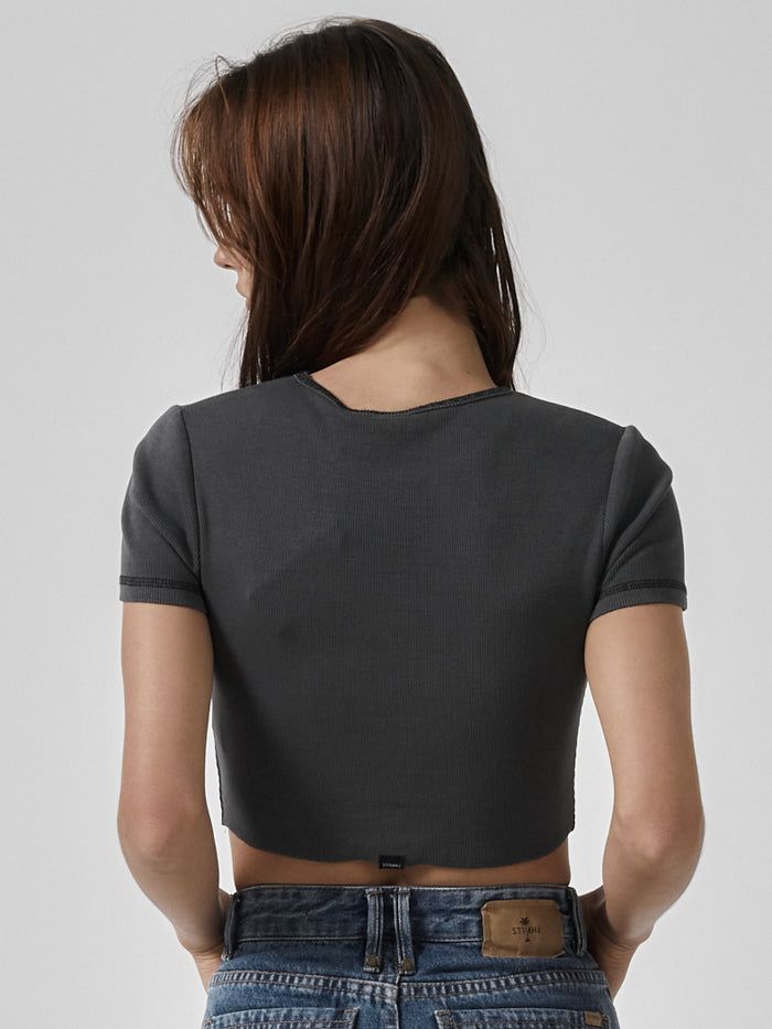 King Of Thrills Baby Crop Tee - Merch Black sold by Thrills product image thumbnail 2