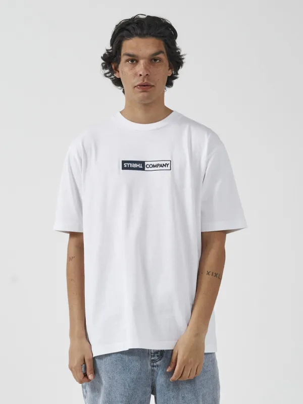 Positive No Negative Oversize Fit Tee - White sold by Thrills
