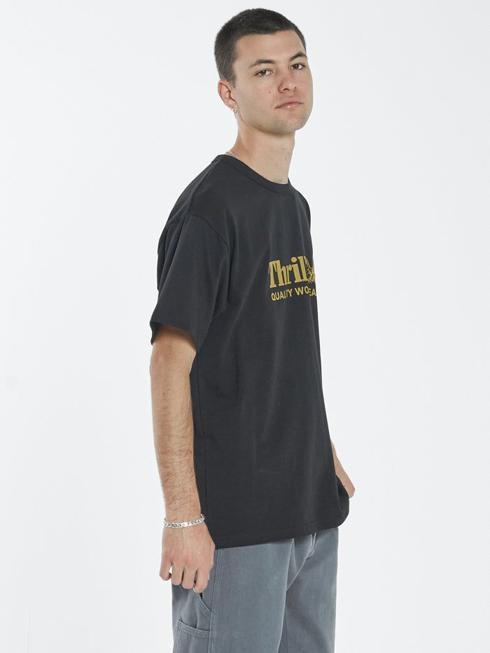 Thrills Workwear Box Fit Tee - Black sold by Thrills product image thumbnail 3