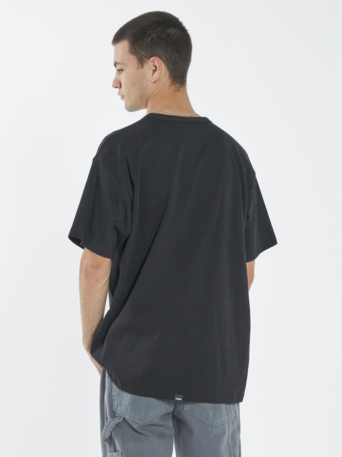 Thrills Workwear Box Fit Tee - Black sold by Thrills product image thumbnail 2