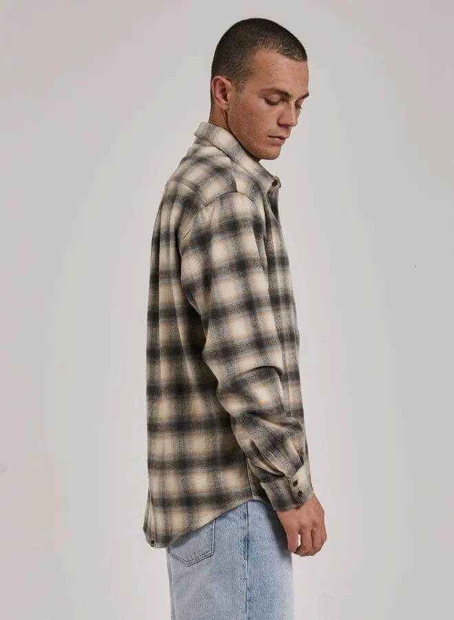 Barrio Flannel Shirt - Tarmac sold by Thrills product image thumbnail 4