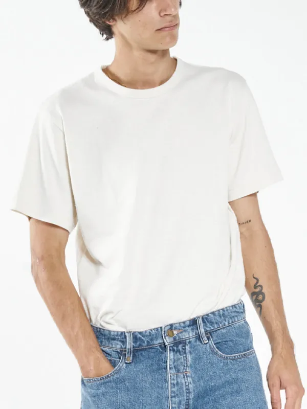 Hemp Thrills Embro Merch Fit Tee - Unbleached sold by Thrills