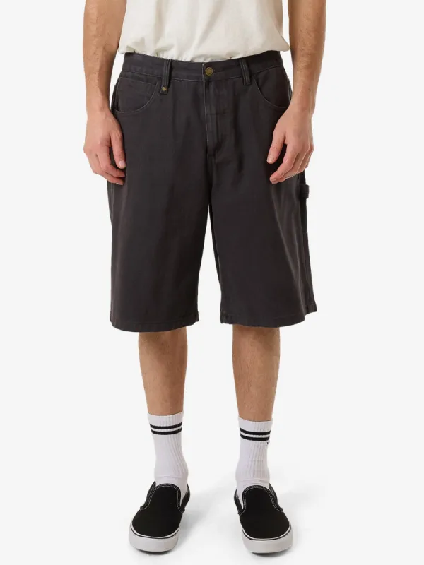 Big Slacker Denim Short - Ebony sold by Thrills