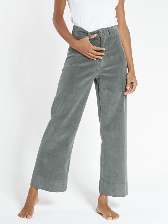 Belle Cord Pant - Lume Green sold by Thrills product image thumbnail 2