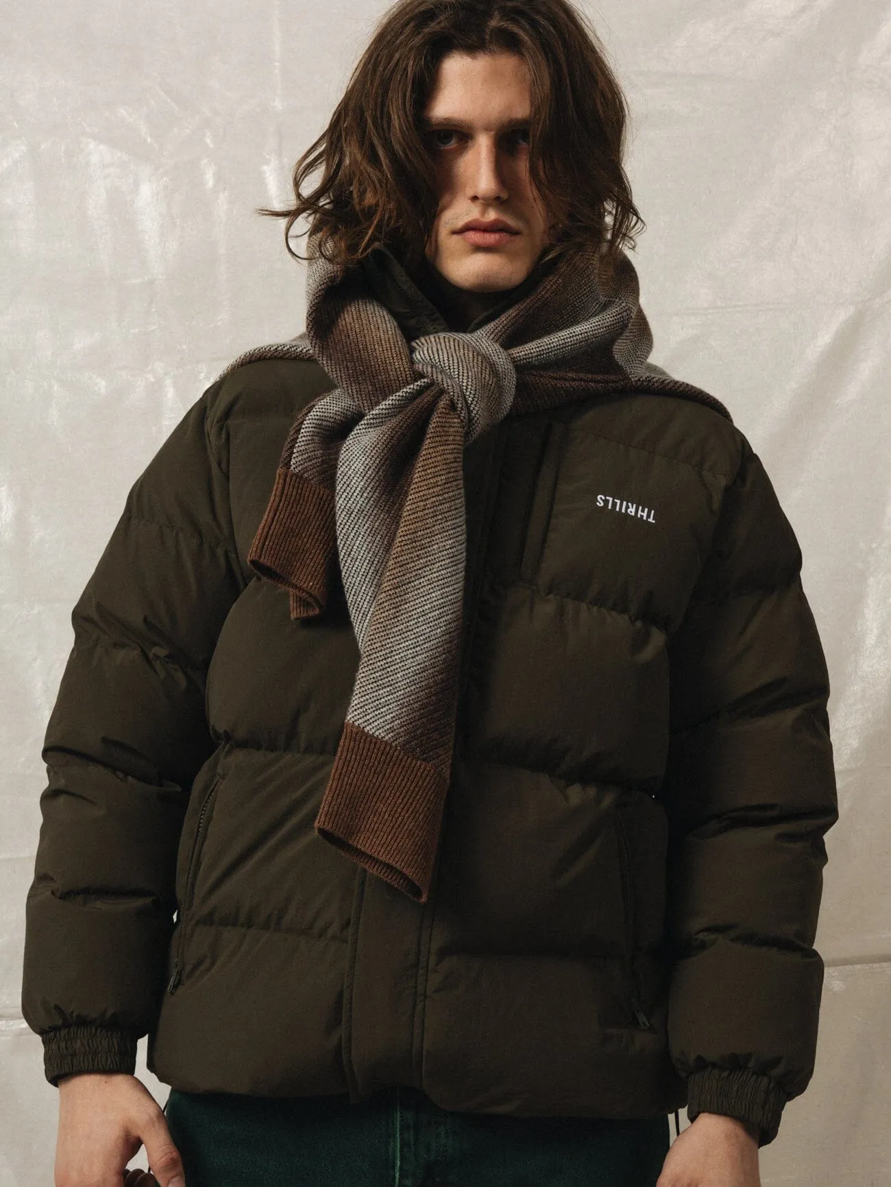 Thrills Union Puff Jacket - Tarmac sold by Thrills