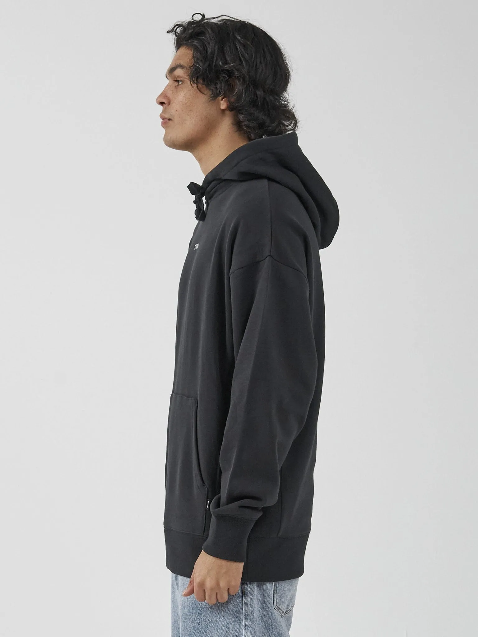 Minimal Thrills Slouch Pull On Hood - Washed Black sold by Thrills product image thumbnail 3
