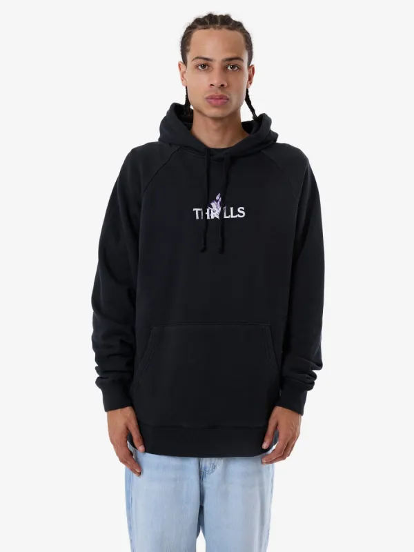In Bloom Raglan Pull On Hood - Twilight Black sold by Thrills