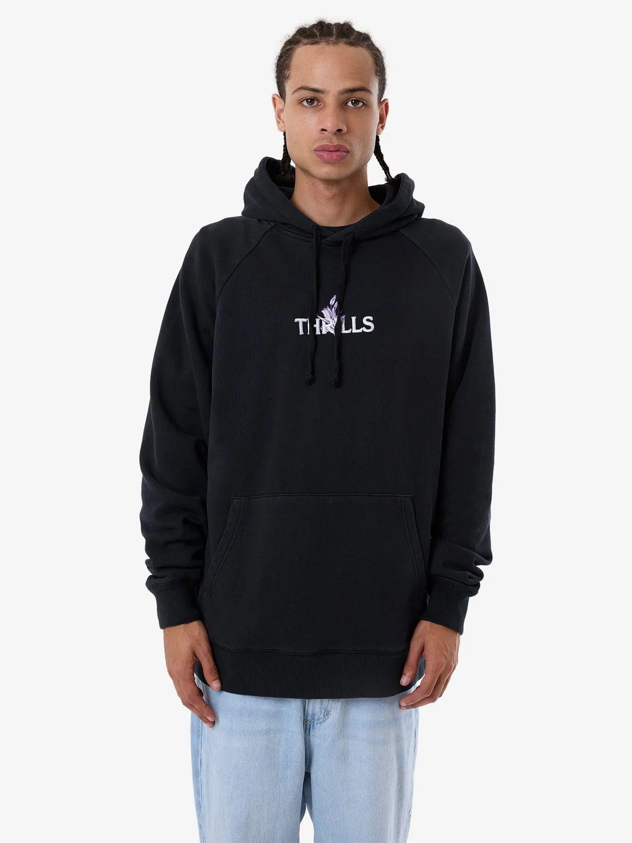 In Bloom Raglan Pull On Hood - Twilight Black sold by Thrills