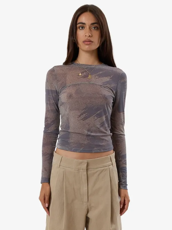In Formation Mesh Top - Graphite sold by Thrills