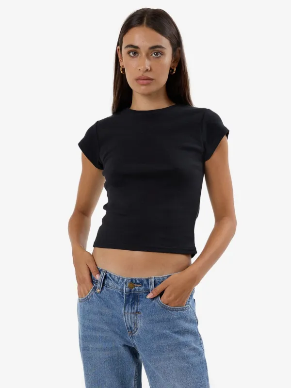 Fundamental Club Tee - Washed Black sold by Thrills