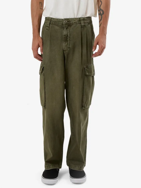 Issued Big Slacker Cargo Pant - Grape Leaf made by Thrills