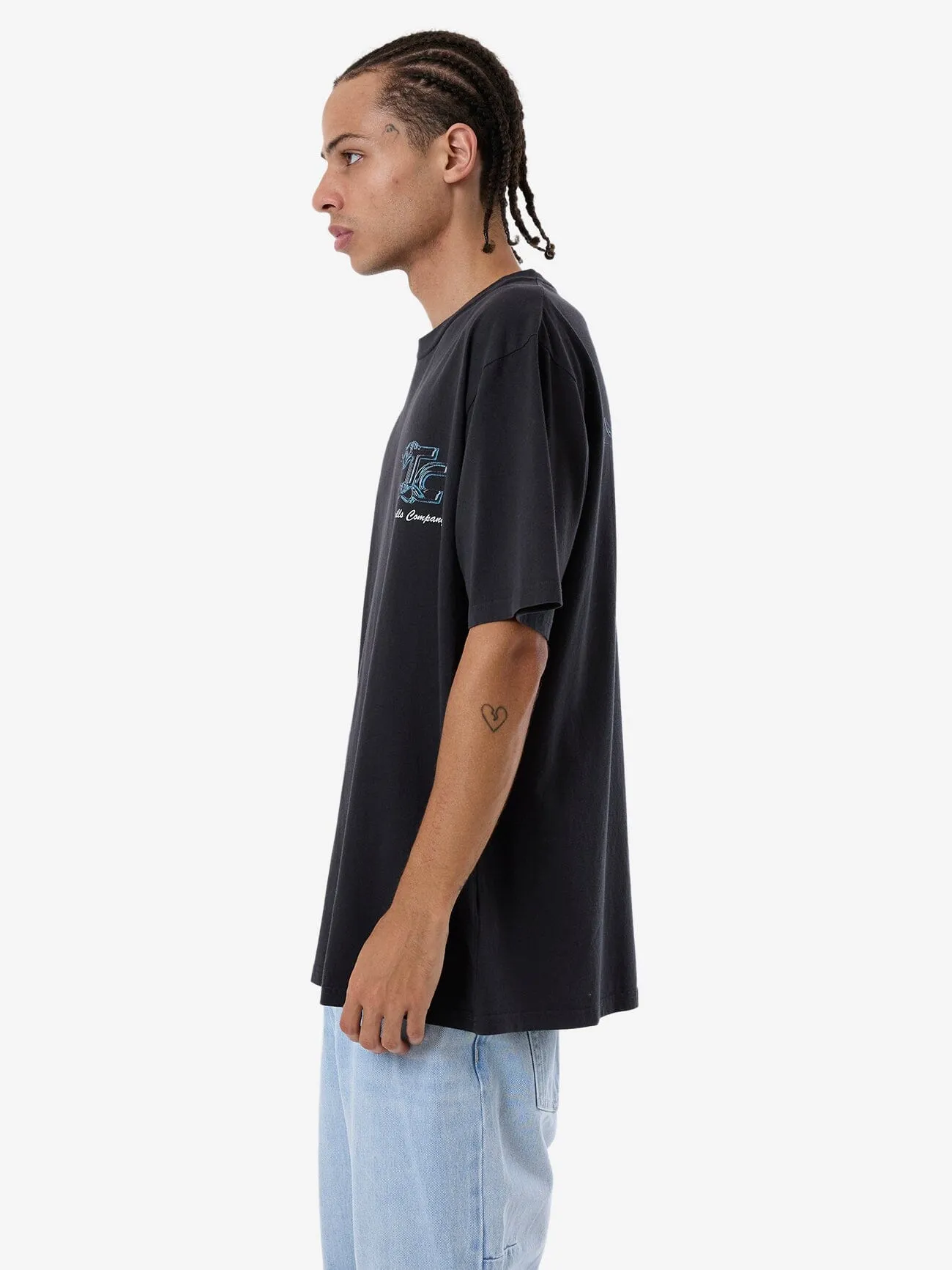 Heat Oversize Fit Tee - Washed Black sold by Thrills product image thumbnail 3