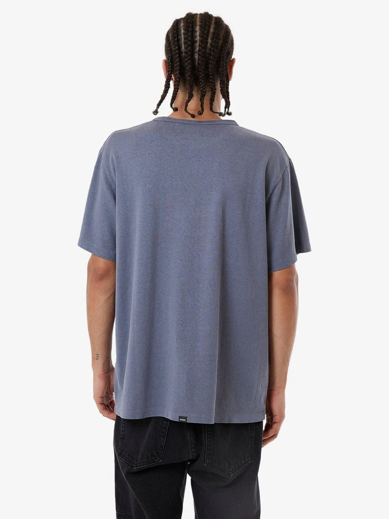 Hemp Thrills Embro Bind Merch Fit Tee - Folkstone Grey sold by Thrills product image thumbnail 2